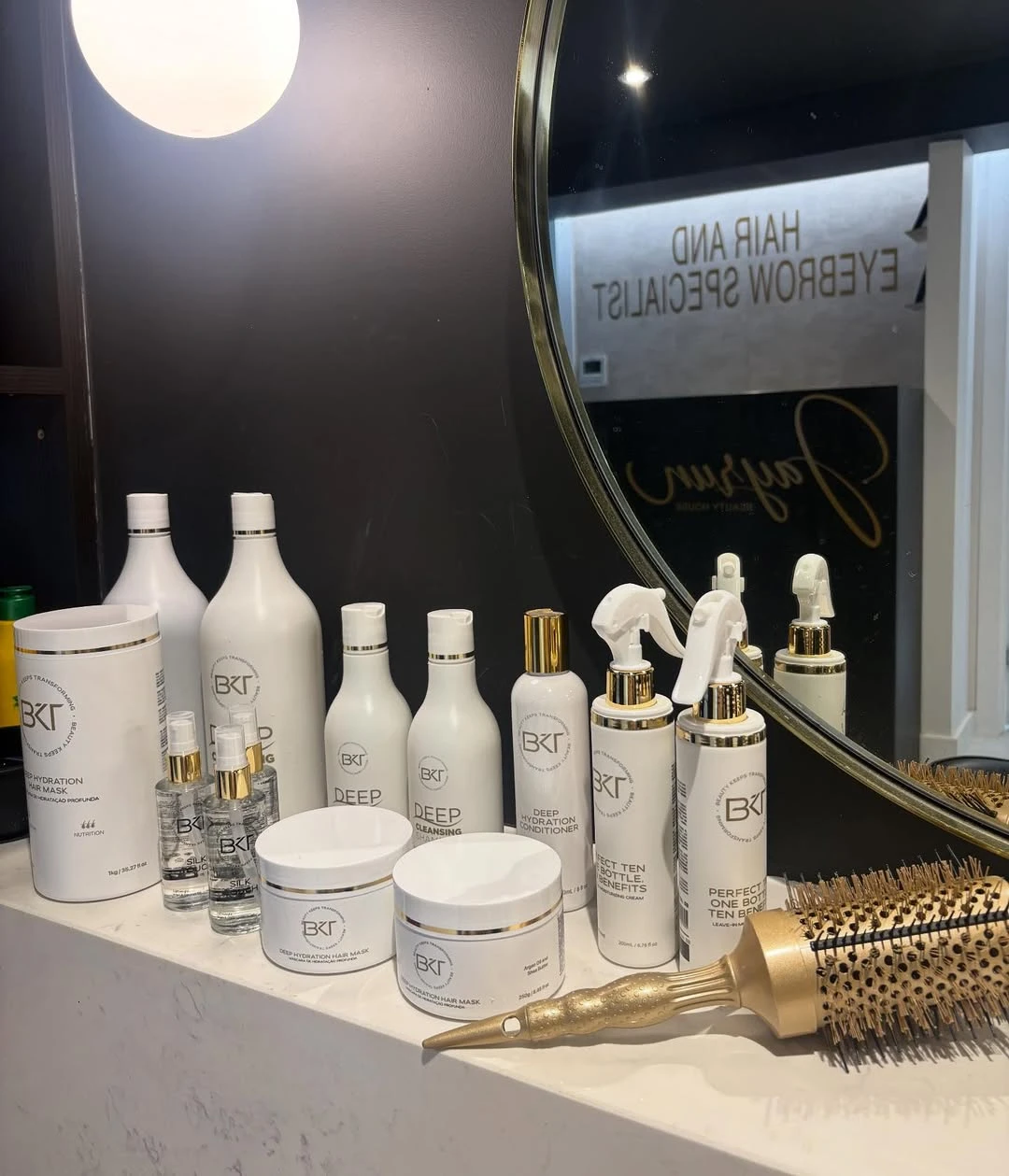 BKT haircare products photographed at Jayrun Beauty House